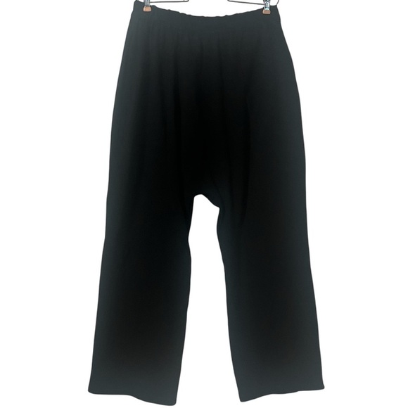 Zara Elastic Waist Slouchy Dropped Crotch Harem Pull on Pants in Black Sz M - Picture 2 of 15